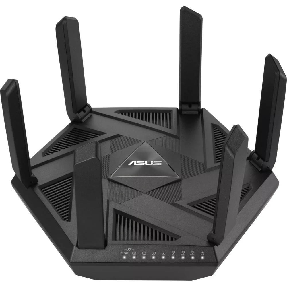 Маршрутизатор ASUS RT-AXE7800 WiFi 6E 2.5G 4x1G USB 4804+2402+574Mbps 6GHz/5GHz/2.4GHz (90IG07B0-MU9B00)