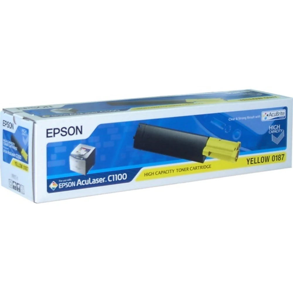 Тонер-картридж Epson C13 S050187 - Yellow, AcuLaser C1100