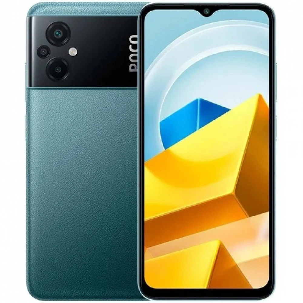 Мобильный телефон, POCO, M5 4GB 64GB, 6.58" FHD+, Аккумулятор 5000 мАч, 50MPx+2MPx+2MPx/5MPx, Mediatek G99, Gorilla Glass 3, Fast Charge 18W, (Green) Зелёный