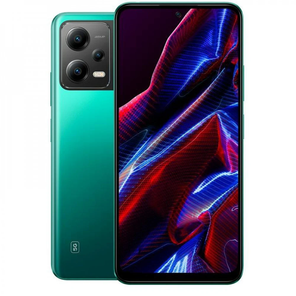 Смартфон POCO X5 5G, 695 8/256GB, 6.67"AMOLED, 2400x1080, BT5.1, IrDA, NFC, 2xSIM/microSD, Green