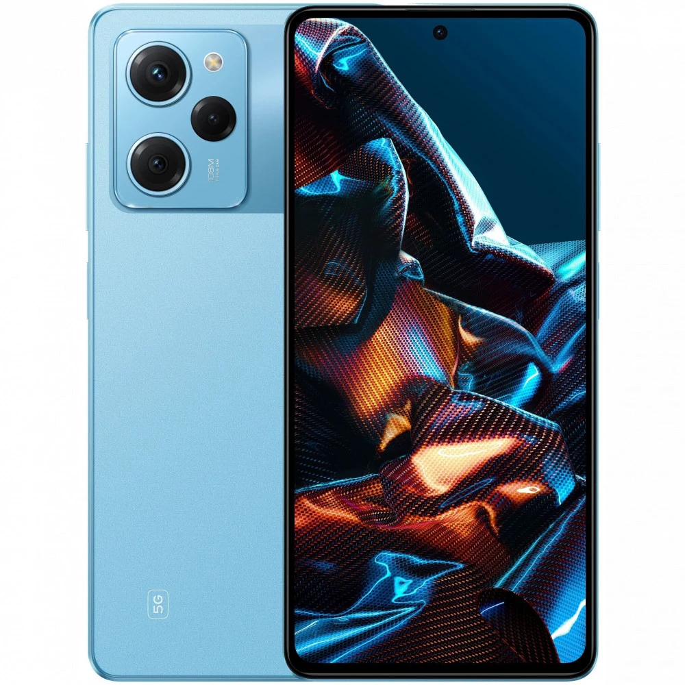 Смартфон POCO X5 Pro 5G, A12/2.4GHz/8GbRAM/256GbROM/6.67",2400x1080/Wi-Fi/BT/NFC/2xSIM, Blue