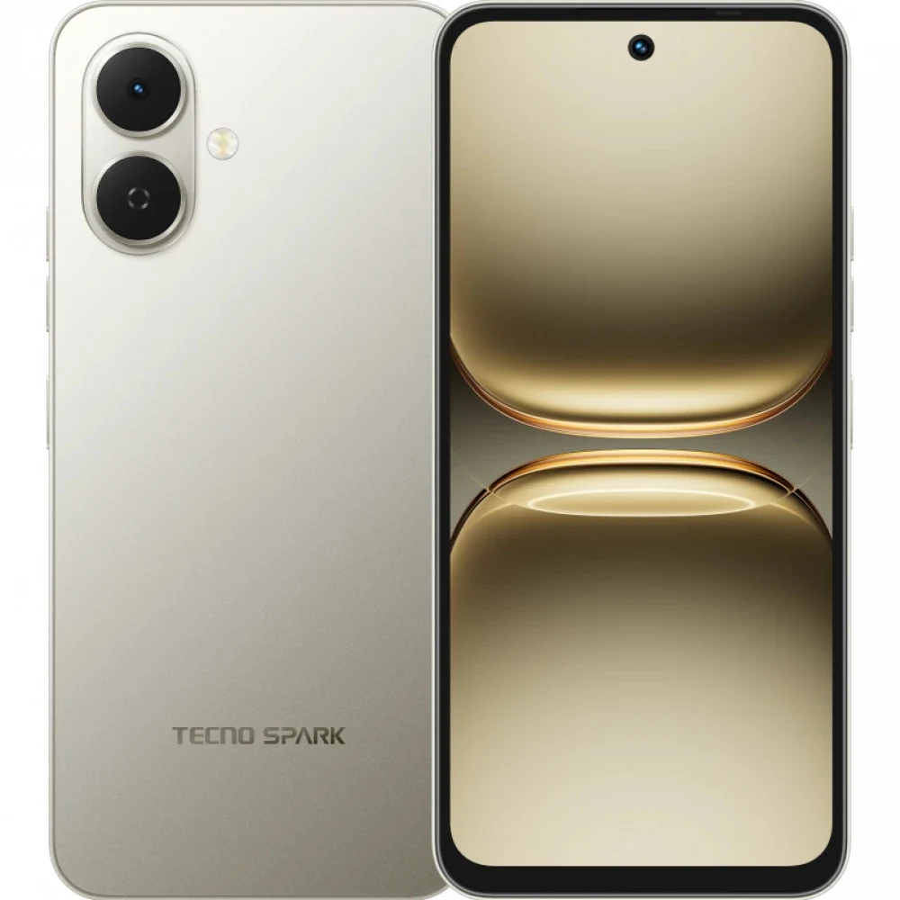 Мобильный телефон, TECNO, SPARK Go 2 (KM4) 128+3 GB, 6.67", Аккумулятор 5000 мАч, 13MPx/8MPx, Unisoc T7250, Charge 15W, (Titanium Grey) Серый