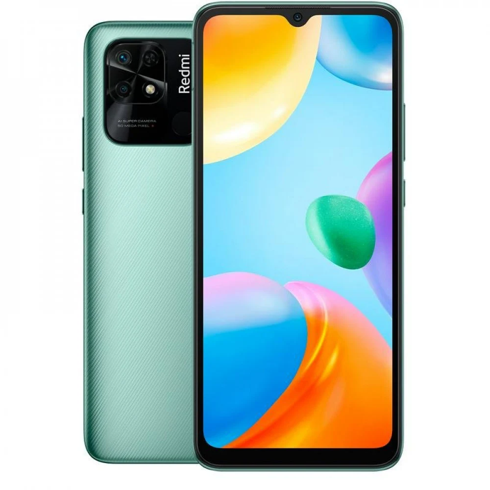 Мобильный телефон, Redmi, 10C 128GB, 4GB, 6.71", Android MIUI, Snapdragon 680, Andreno 610, Камера 50MPx+2MP, 5 Мп, 1650 x 720, Bluetooth 5.0, 5000 мАч, Nano-SIM x2 + Micro SD (2 +1), (Mint Green) З