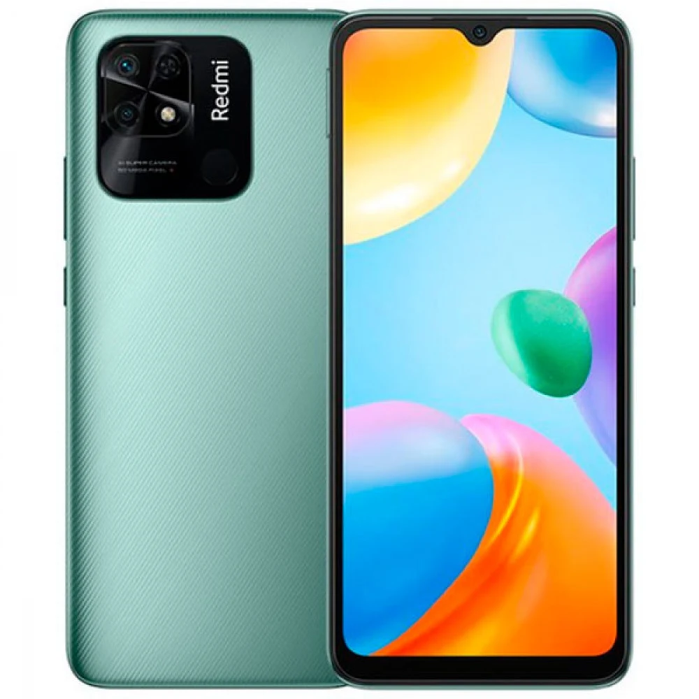 Мобильный телефон, Redmi, 10C 64GB, 4GB, 6.71", Android MIUI, Snapdragon 680, Andreno 610, Камера 50MPx+2MP, 5 Мп, 1650 x 720, Bluetooth 5.0, 5000 мАч, Nano-SIM x2 + Micro SD (2 +1), (Mint Green) Зе