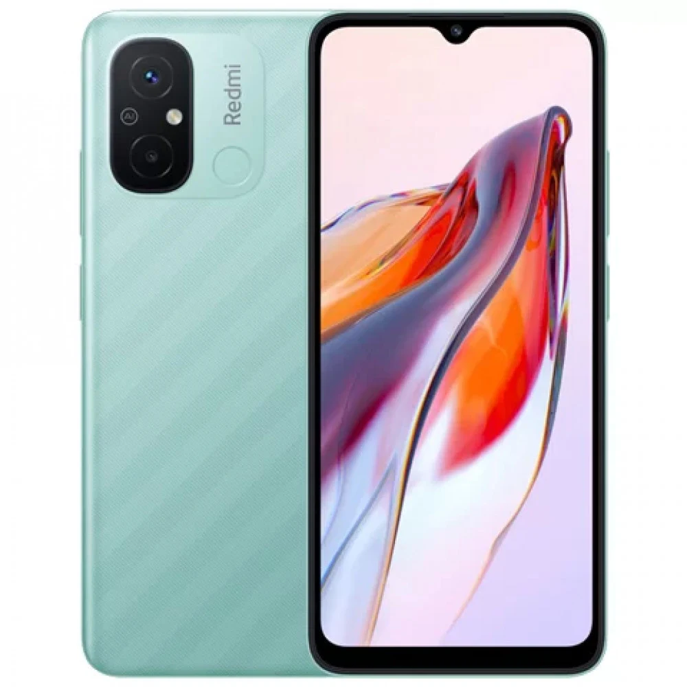 Смартфон Xiaomi Redmi 12C, A12/2.0GHz/4GbRAM/128GbROM/6.71",1650x720/Wi-Fi/GPS,2xSIM, Mint Green