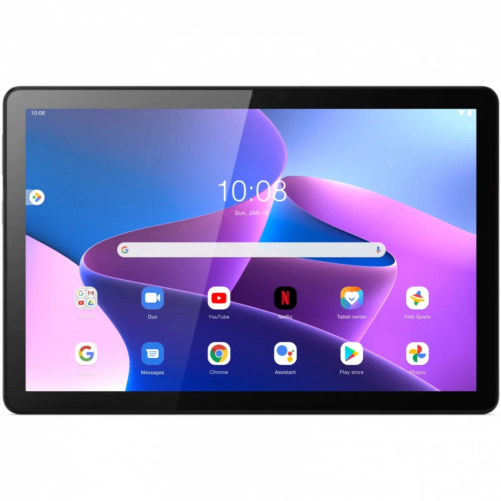 Планшет ZAAE0001RU Lenovo Tab M10 (3rd Gen) 10.1'' WUXGA(1920x1200) IPS/Unisoc T610/4GB/64GB/ARM Mali G52/WiFi ac/BT5.0/USB-C/5.0MP+8.0MP/microSD/5000mAh/460g/A11/1Y/Storm Grey