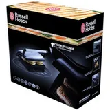 Гриль Panini, Russell Hobbs, 17888-56, Мощность 1800W, 1 температурный режим, Температура нагрева 200 °С, Антипригарное покрытие, Механический тип управления, ТЭН, Черный