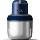 Беспроводной мини-комбайн, Deerma, Food Processor DEM-JR08, Мощность 220 Вт, Объемы чаш: 0.8, 1.0, 1.2 л, Функции: измельчение, нарезка, взбивание, очистка чеснока, Синий