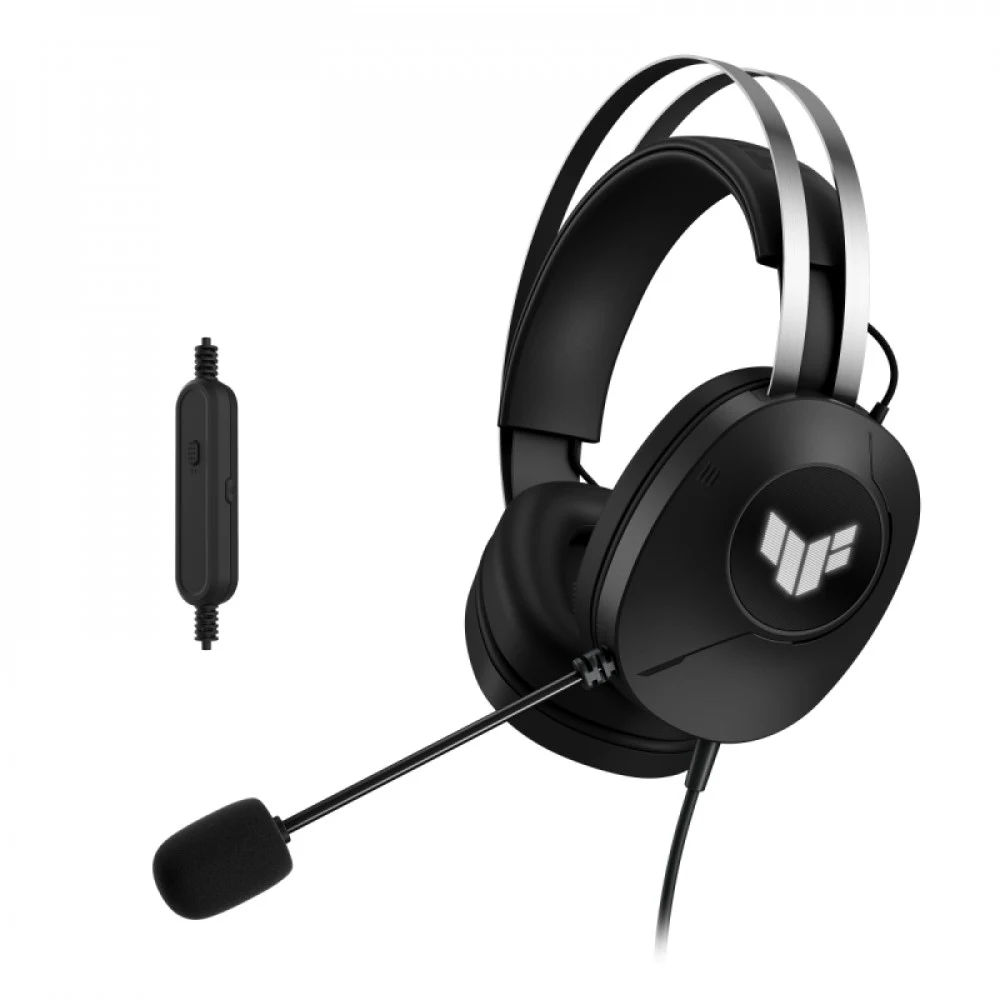 Гарнитура Asus TUF Gaming H1 Gen II, 20Hz-20kHz, 32 Om, mic 100Hz-10kHz, 2m, Black