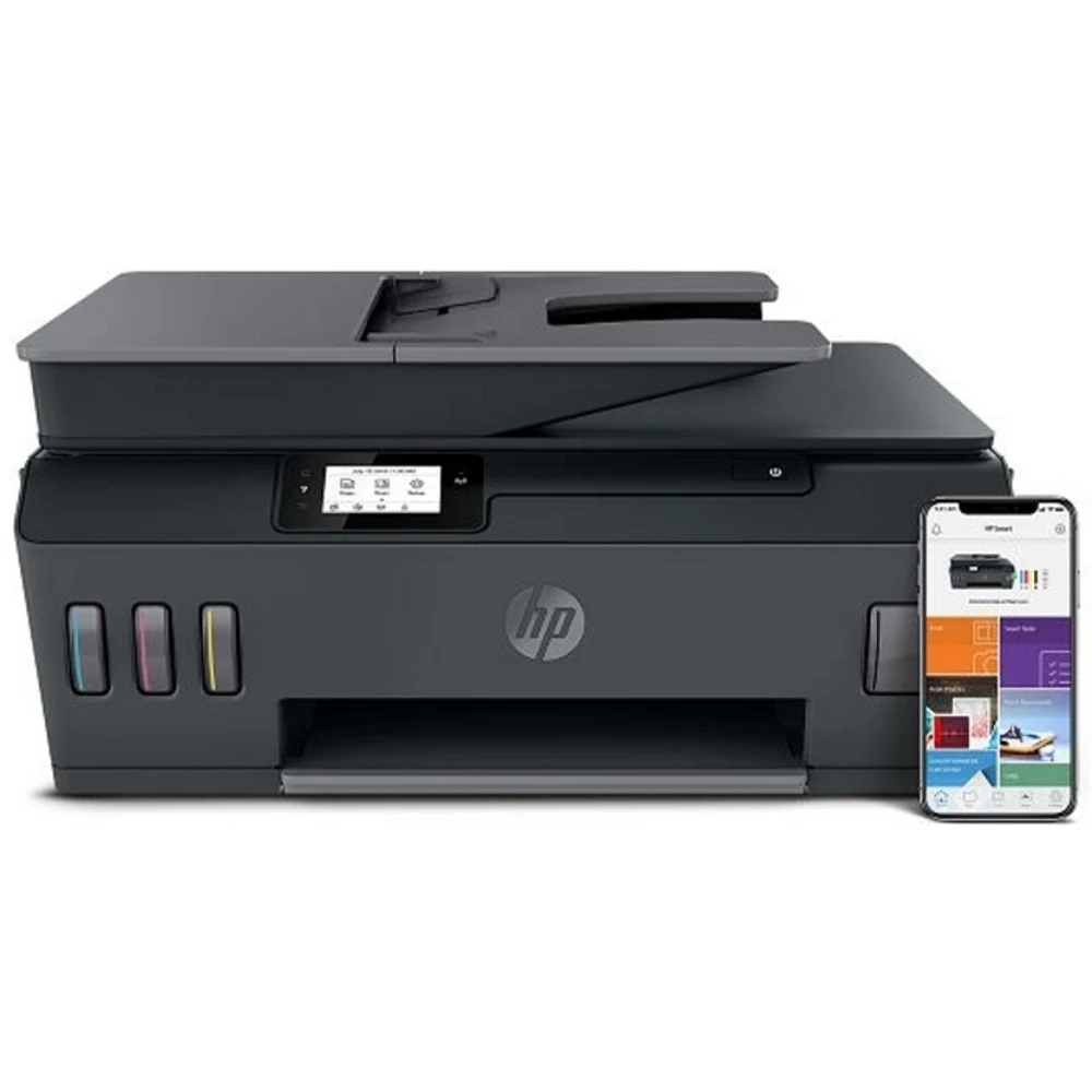 МФУ HP Smart Tank 615 AiO Printer (A4), Printer/Scanner/Copier, 1200 dpi, 11/5 ppm, 256 MB, 800 MHz, Duty 1000p, Tray 100, USB+WiFi+ Bluetooth LE, СНПЧ, Inbox: 3xHP GT53XL Black Ink Bottle (18000 p)