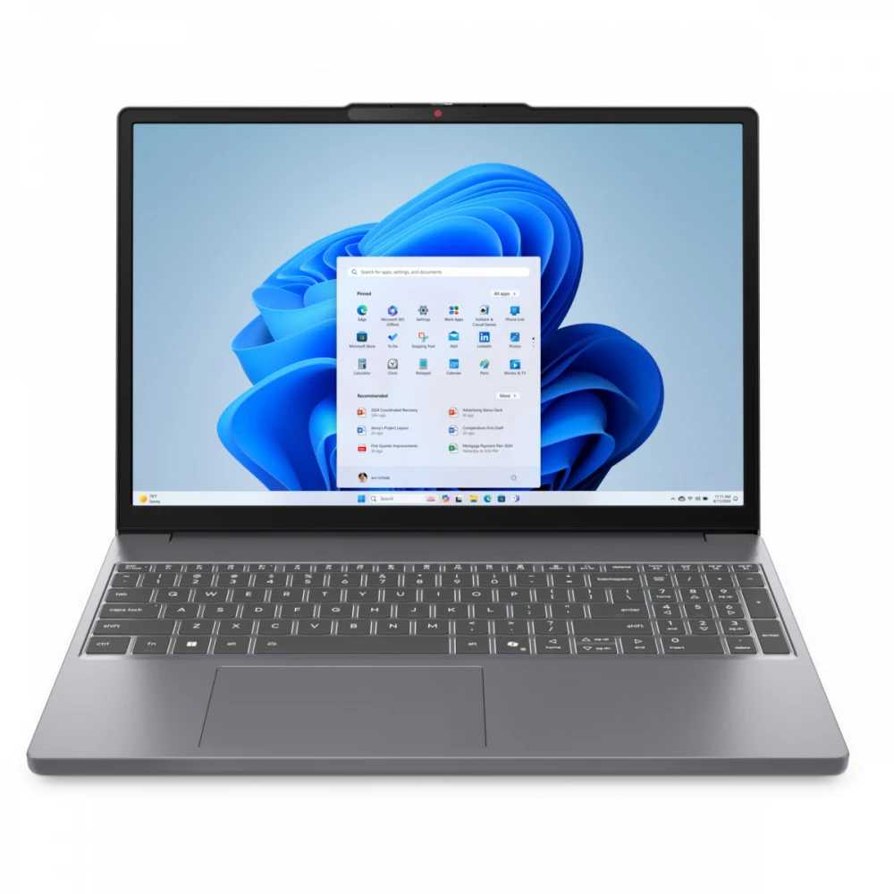 Ноутбук Lenovo IdeaPad Slim 3 15AHP10/15.3" WUXGA 1920x1200/AMD Ryzen 5 8540U/16 Gb/512 Gb SSD/AMD Radeon Graphics/No OS/серый/1.63 кг