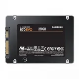 Твердотельный накопитель SSD Samsung 2.5" 250GB 870 EVO Client SSD SATA 6Gb/s, 560/530, IOPS 98/88K, MTBF 1.5M, 3D V-NAND TLC, 512MB, 150TBW, 0,33DWPD