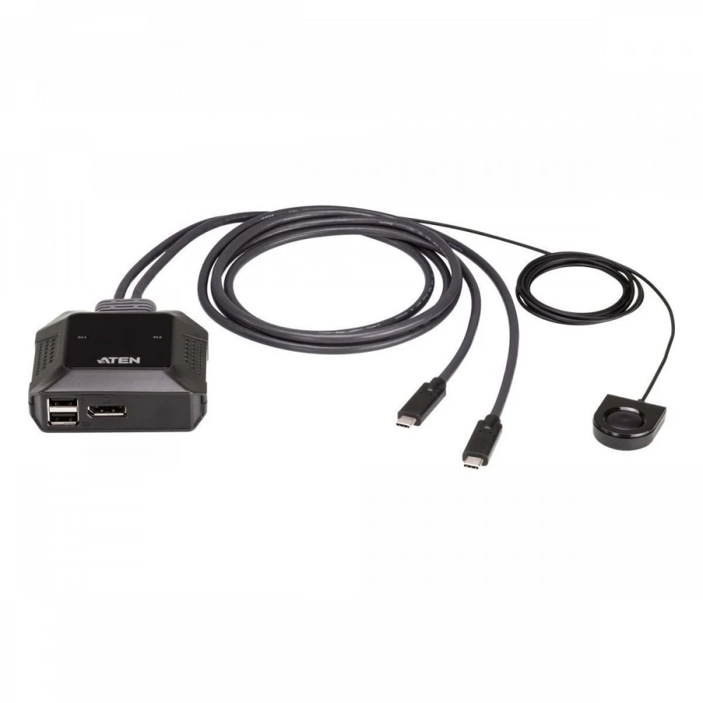 КВМ переключатель ATEN 2-Port USB-C 4K DisplayPort Cable KVM Switch