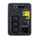 Источник бесперебойного питания, APC, Back-UPS BX500MI, Линейно-интерактивный, Мощность 500ВА/300Вт, Напольный, 230В, Вых: 3 x IEC 13, APCRBC110, Чёрный