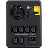 Back-UPS 1600VA, 900 Watts, Line Interactive, Automatic Volt Regulation, 140-300V, USB, (6) IEC C13 Sockets Battery backup, input connections IEC C14 cord 1.2m, dimensions (HxWxD) 190 x 140 x 390 mm