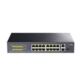 Коммутатор CUDY 16-Port 10/100M PoE+ Switch with 2 Gigabit Uplink and 1 SFP Port 200W 16-Port 10/100M PSE RJ-45 +2 Gigabit RJ- 45 +1SFP Port with 16 POE Ports Switch with Built-in power supply, supp