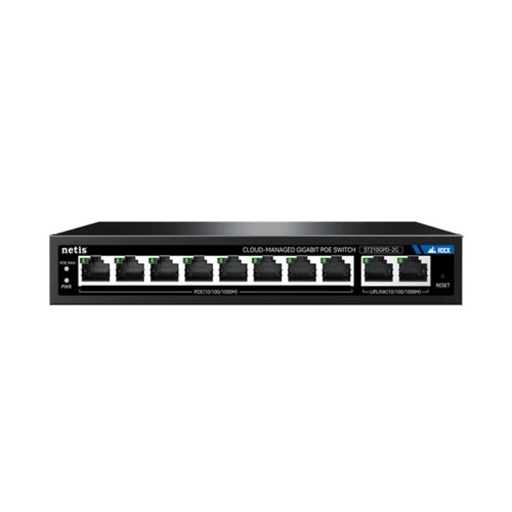 Коммутатор Netis ST210GPD-2G (L2) 10x1Гбит/с 8PoE 117W настраиваемый