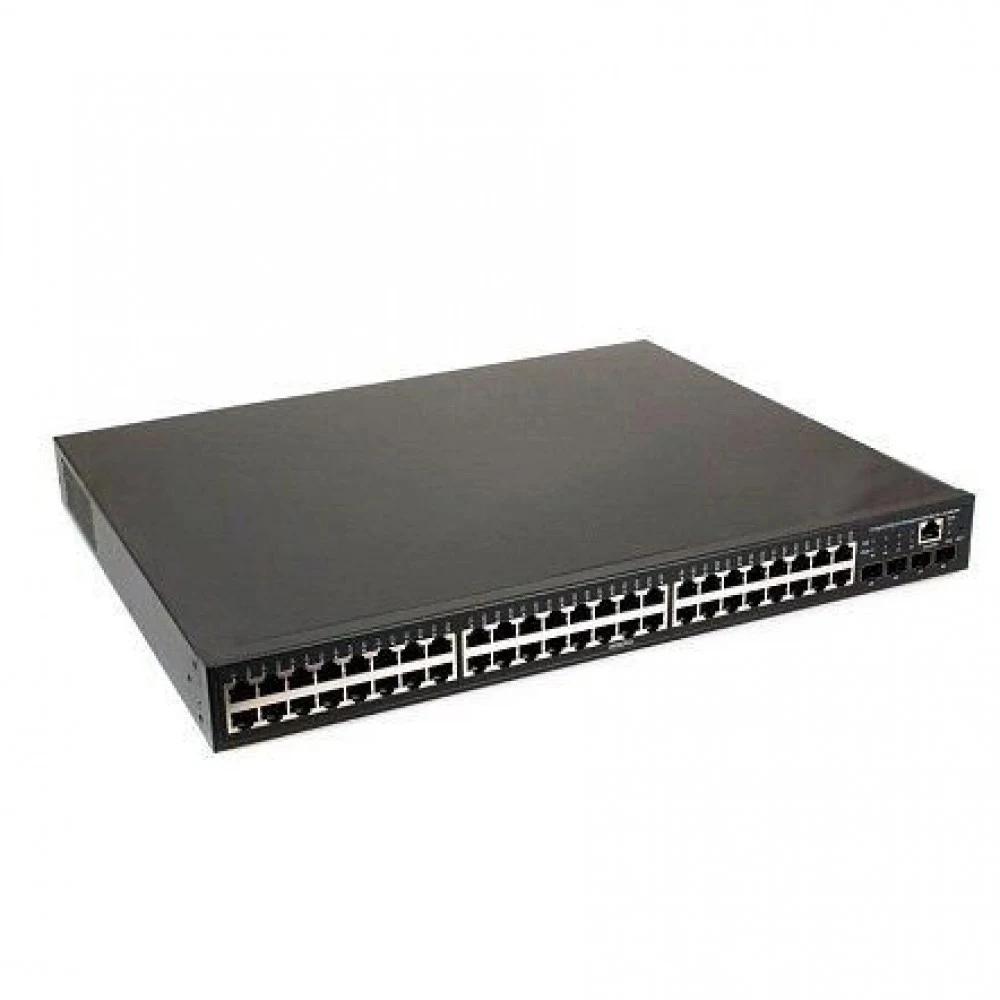 Коммутатор/ OSNOVO SW-48G4X-2L Управляемый L3 коммутатор на 48xGE RJ-45 c PoE + 4х10G SFP+ порта. Порты: 4*10/100/1000 Base-T с PoE (до 90W, A+B), 44*10/100/1000 Base-T с поддержкой PoE (IEEE 802.3a