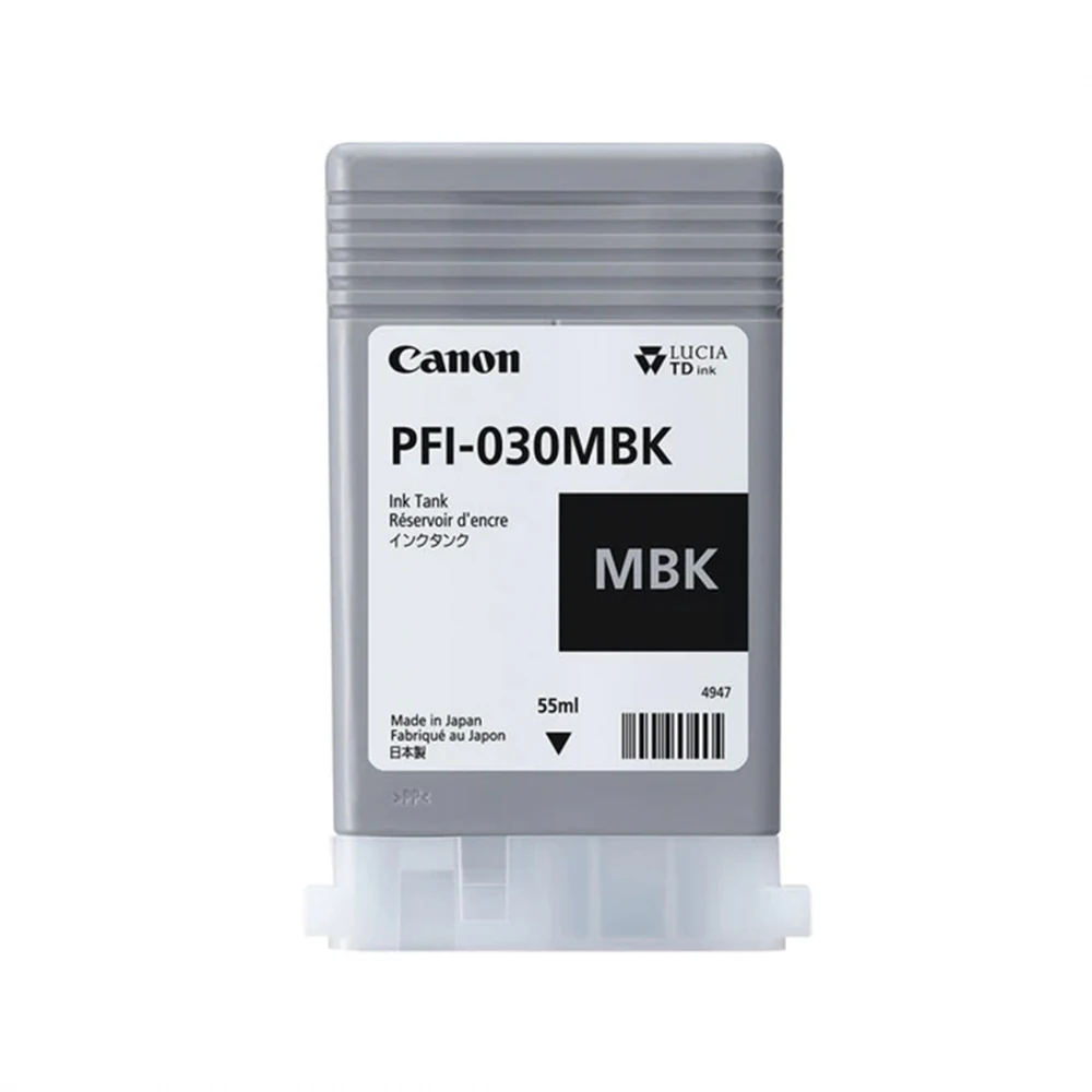 Чернила, Canon, Ink Tank PFI-030 Matte Black, 3488C001AA, для imagePROGRAF TA-20/TA-30, TM-240/TM-340, 55 мл