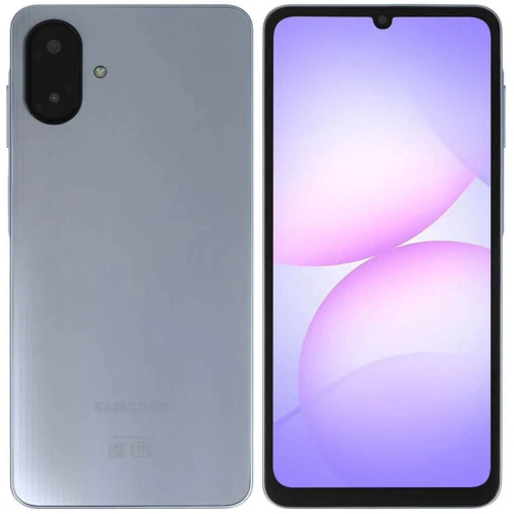 Смартфон Samsung SM-A075F Galaxy A07 128Gb 4Gb фиолетовый моноблок 3G 4G 2Sim 6.7" 720x1600 Android 15 50Mpix 802.11 a/b/g/n/ac GPS GSM900/1800 GSM1900 Protect microSD max2048Gb