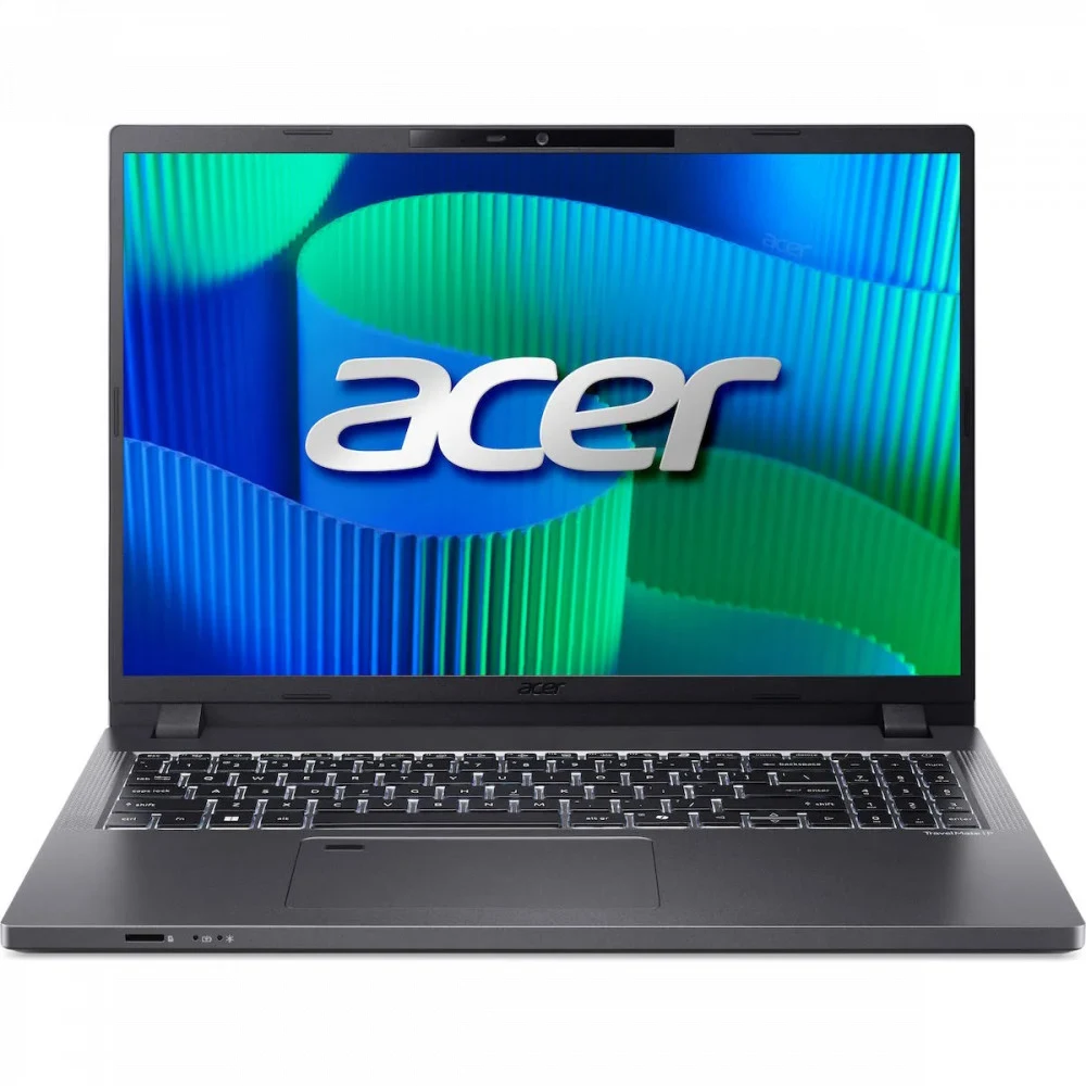 Ноутбук Acer TravelMate TMP216-51-G / 16" WUXGA SlimBezel IPS / Intel Core i7-150U UMA / 32 ГБ RAM / 1 ТБ PCIe NVMe SSD / MicroSD / 53Wh Li-ion battery / 65W Type-C adapter /Без ОС