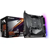 Материнская плата Gigabyte B550I AORUS PRO AX, Socket AM4, AMD B550, 2xDDR4-3200, HDMI+HDMI+DP, 1xPCI-Ex16, 4xSATA3(RAID 0,1,10), 2xM.2, 8 Ch Audio, 1x2,5GLan, WiFi, (0+2)xUSB2.0, (5+2)xUSB3.2, (1+0