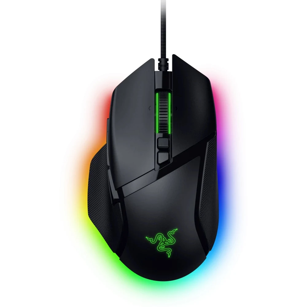 Компьютерная мышь, Razer, Basilisk V3 35k, RZ01-05230100-R3M1, Проводная, Оптический сенсор Focus Pro 35K, IPS 750, Ускорение 70G, DPI 35 000, RGB, Чёрный