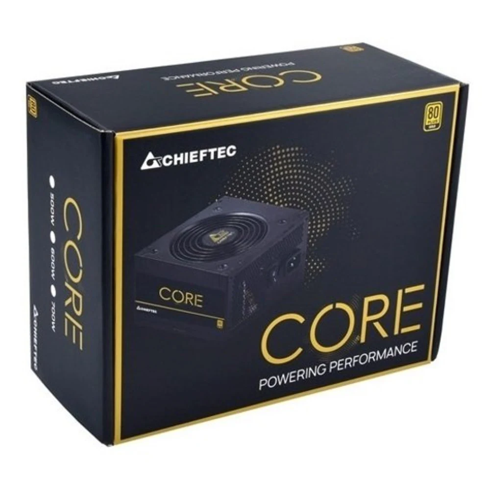Блок питания Chieftec ATX 700W CORE BBS-700S-Bulk 80+ gold 24pin APFC 120mm fan 6xSATA [BBS-700S-BULK]
