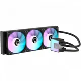Кулер с водяным охлаждением, Formulal V, ICE JET GLOW 360 BK, Intel 1851/1700/1200/115х и AMD AM5/AM4/, TDP 328W, 3*120мм ARGB, 800-1800 RPM±10%, 81.5CFM, 38,71 dB(A), Чёрный