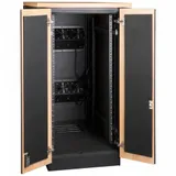 Шкаф Шкаф LANMASTER SOUNDPROOF звукоизолированный 18U 750x1130 мм, отделка под дерево, цвет лиственница