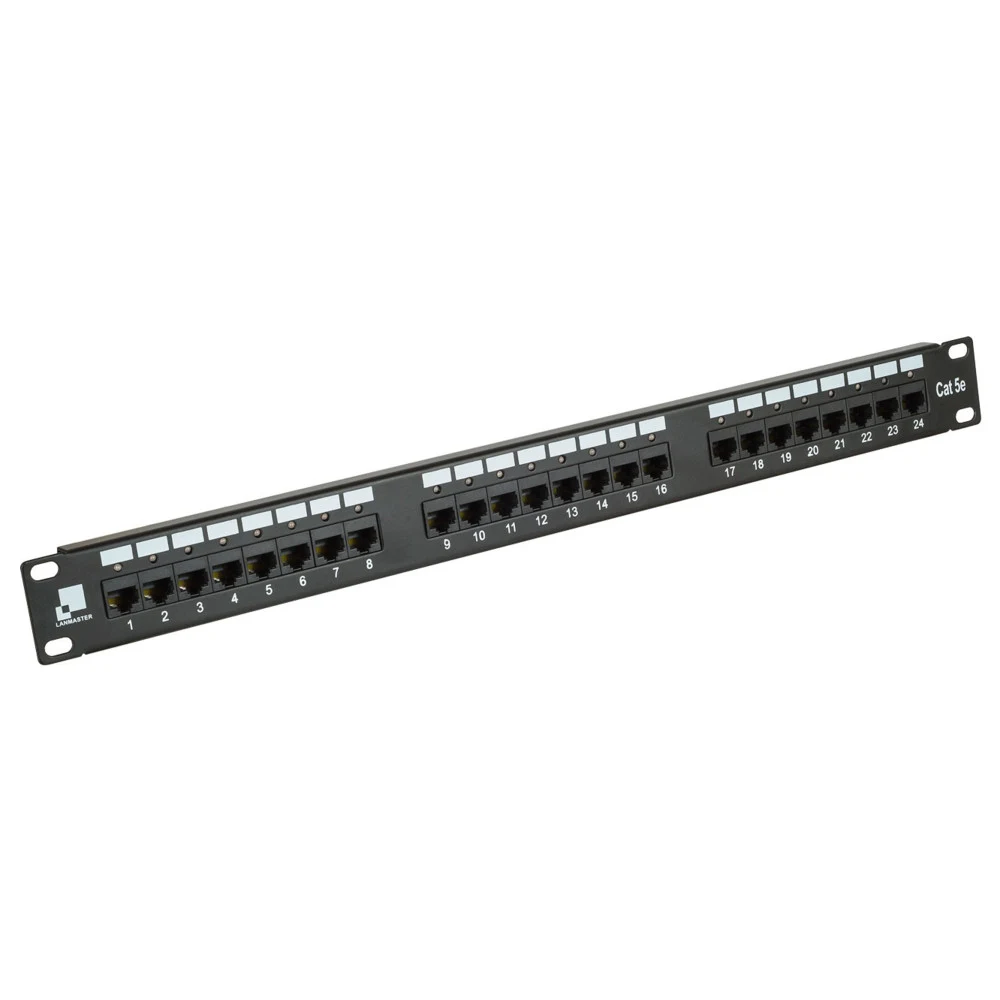 LAN-PPi24U5E — Патч-панель LANMASTER 24 порта с индикаторами, UTP, кат.5E, 1U. Патч-панель с индикацией предназначена для удобства определения подключенного оборудования. Каждый порт панели имет све