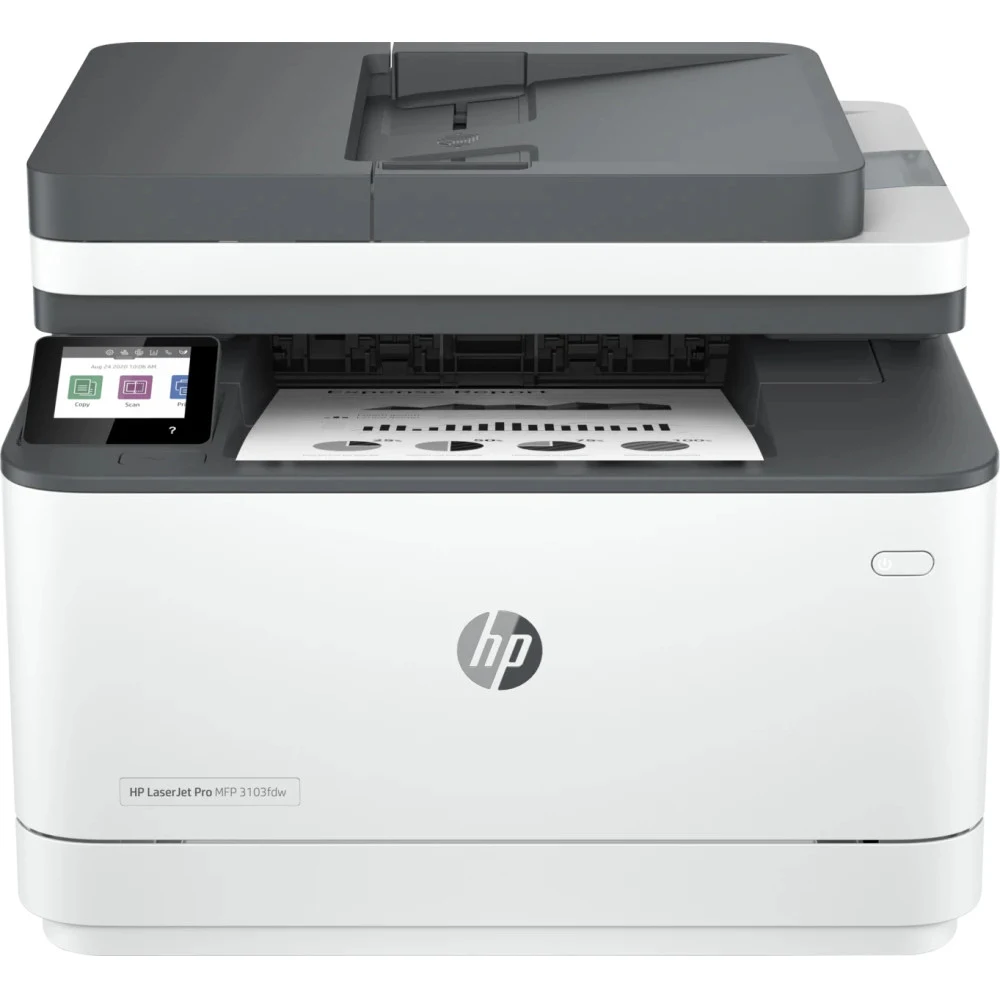 МФУ HP LaserJet Pro MFP 3103fdw (ч/б., A4, 1200 dpi, 30 ppm, 512Mb, 2,7" CGD (touchscreen), HP LaserJet, черный (~1000 стр.), Duplex/WiFi)