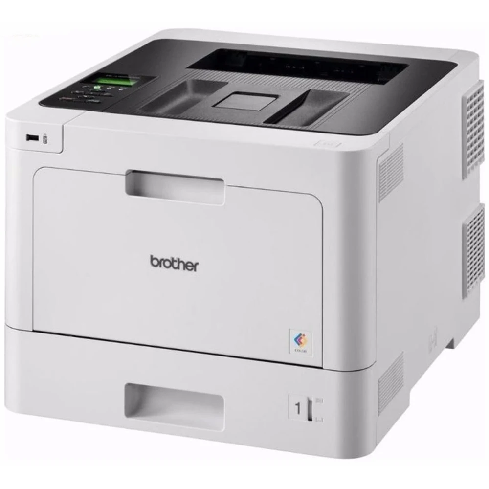 HLL8260CDWR1 - Принтер Brother HL-L8260CDW, цветной лазерный, A4, 31 стр/мин, 256Мб, дуплекс, GigaLAN, WiFi, 1 лоток на 250л, старт.картриджи 3000стр. (чёрный), 1800стр. (цветные), европейский регио