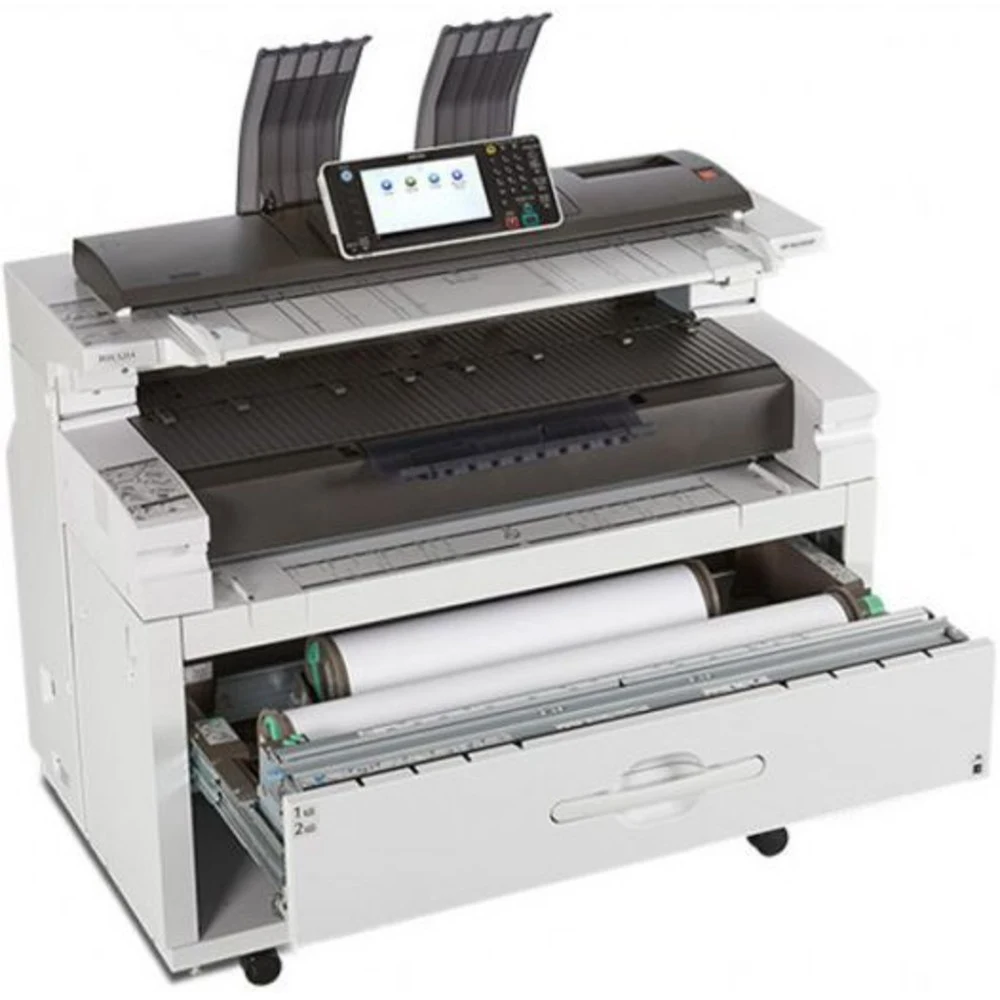 417290 - Широкоформатная инженерная система Ricoh MP W6700SP, A0, 2,5Гб, 3,3/6,7коп/мин, 2х рулонный податчик в комплекте, LAN, HDD320, добавить тонер 888029, девелопер B1259640 (2шт), требуется зап