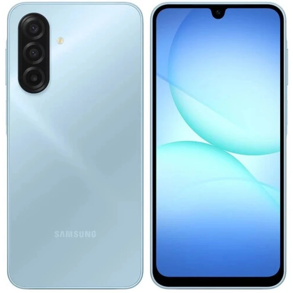 Смартфон Samsung SM-A175F Galaxy A17 128Gb 6Gb голубой моноблок 3G 4G 2Sim 6.7" 1080x2340 Android 15 50Mpix 802.11 a/b/g/n/ac NFC GPS GSM900/1800 GSM1900 microSD max2048Gb