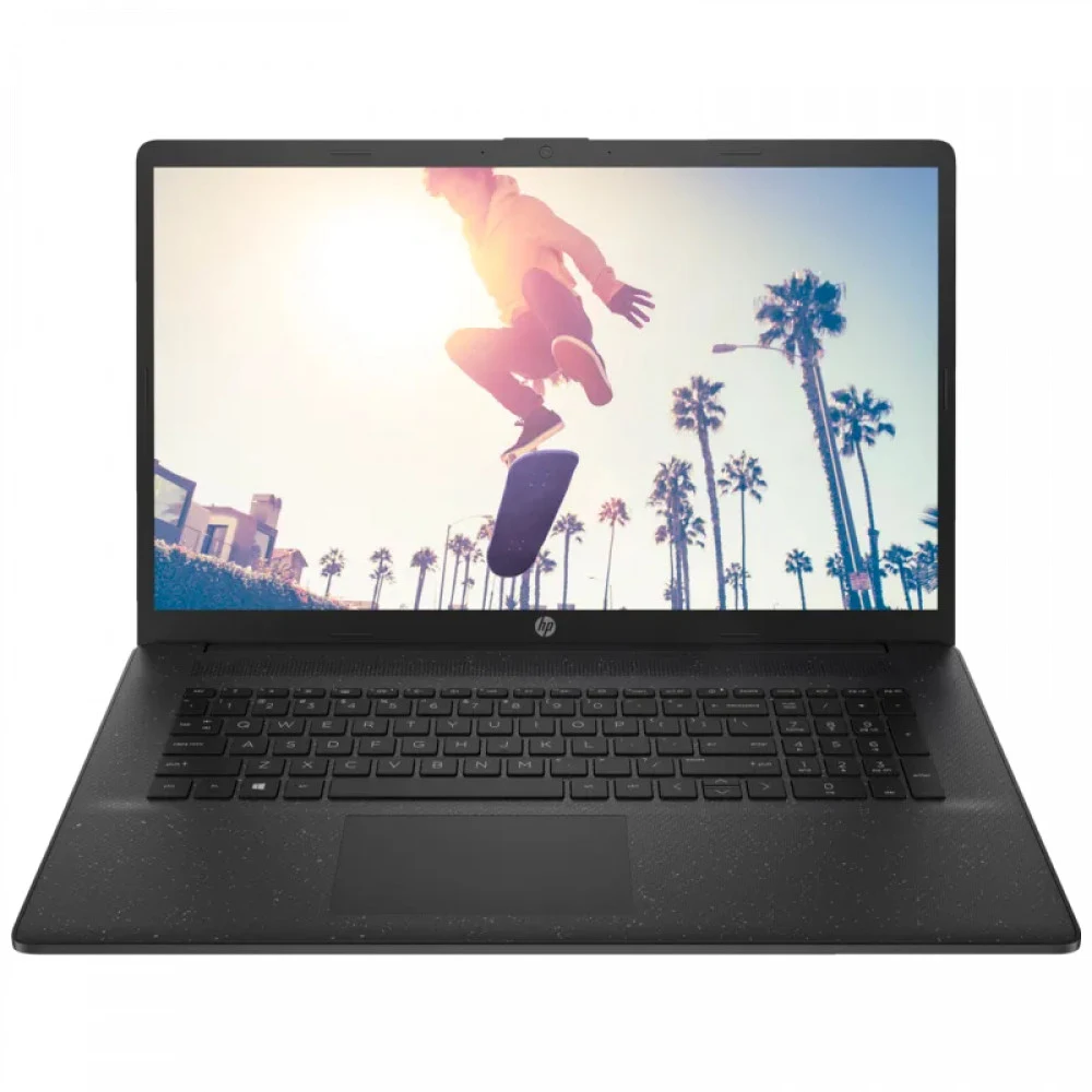 Ноутбук HP 17-cn3043ci, Intel N200-1.0GHz/17.3"HD+/256GB SSD/8GB/Intel UHD Graphics/BT/Cam/DOS