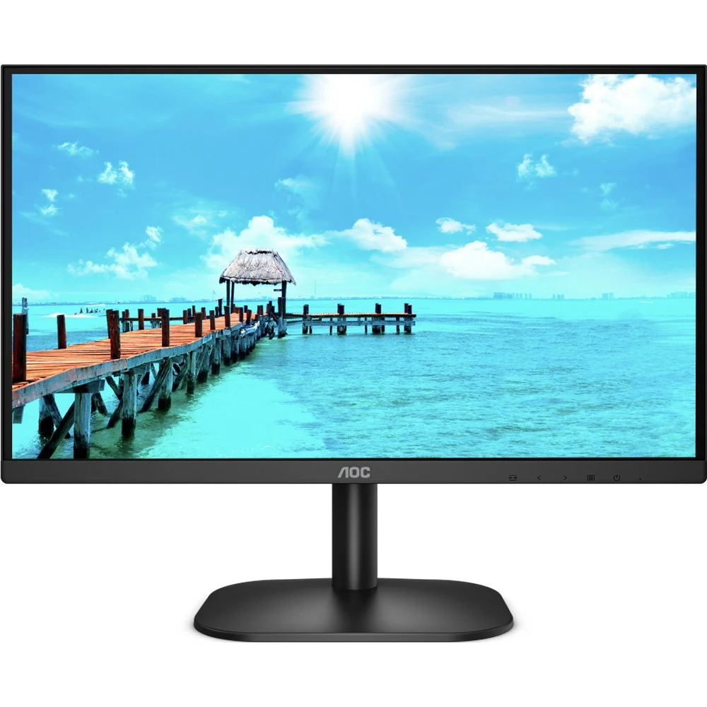 Монитор жидкокристаллический AOC Монитор LCD 23.8'' [16:9] 1920х1080(FHD) IPS, nonGLARE, 250cd/m2, H178°/V178°, 1000:1, 20M:1, 16.7M, 4ms, VGA, DVI, Tilt, 3Y, Black