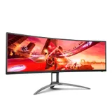 Профессиональный изогнутый игровой монитор 49" AOC AG493UCX2, VA, 5120x1440 165Hz, 1мс, 550кд/м2, 3000:1, 80млн:1, DP1.4, 3xHDMI2.0, 3xUSB3.2, Угол Обзора 178/178, Колонки 2x5W, Радиус Кривизны 1800