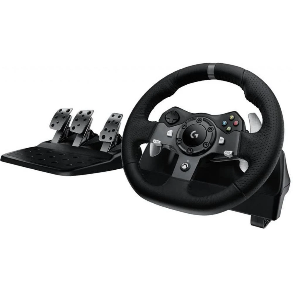 Контроллер для игровых симуляторов Logitech G920 Driving Force (руль и педали для XBox One и ПК) (M/N: W-U0004)