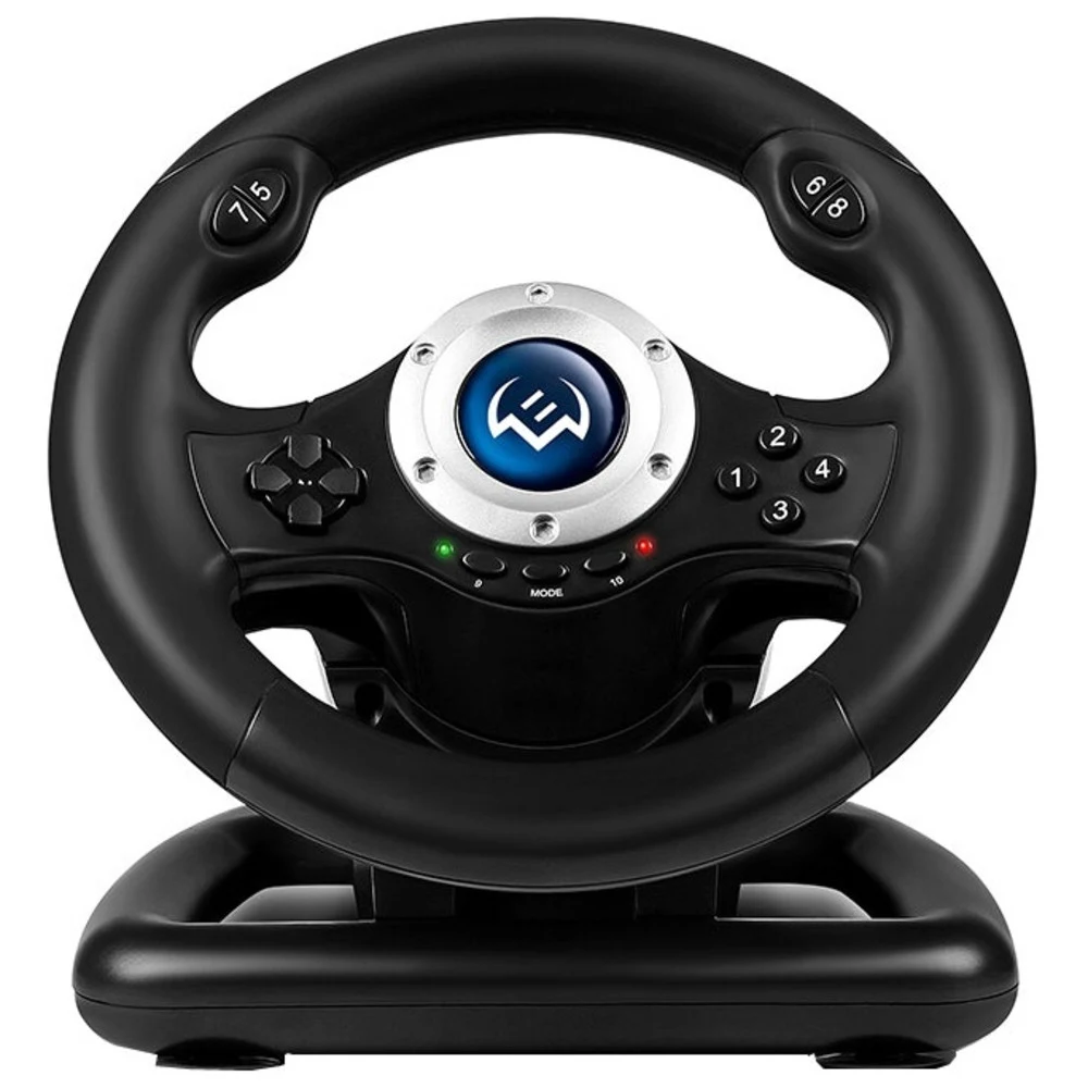 Руль SVEN GC-W500 (педали, вибро, скоба, лепестки, D-pad, 10 кл, резин. вставки, PC/Xinput)