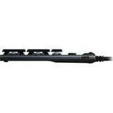 Клавиатура игровая Logitech G815 |920-009007| черная, механическая (GL Linear), тонкая, 119 клавиш (16 дополнительных), 5 G-клавиш (профили), RGB-подсветка, USB порт, кабель 1,8м