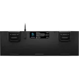 Клавиатура игровая Logitech G815 |920-009007| черная, механическая (GL Linear), тонкая, 119 клавиш (16 дополнительных), 5 G-клавиш (профили), RGB-подсветка, USB порт, кабель 1,8м