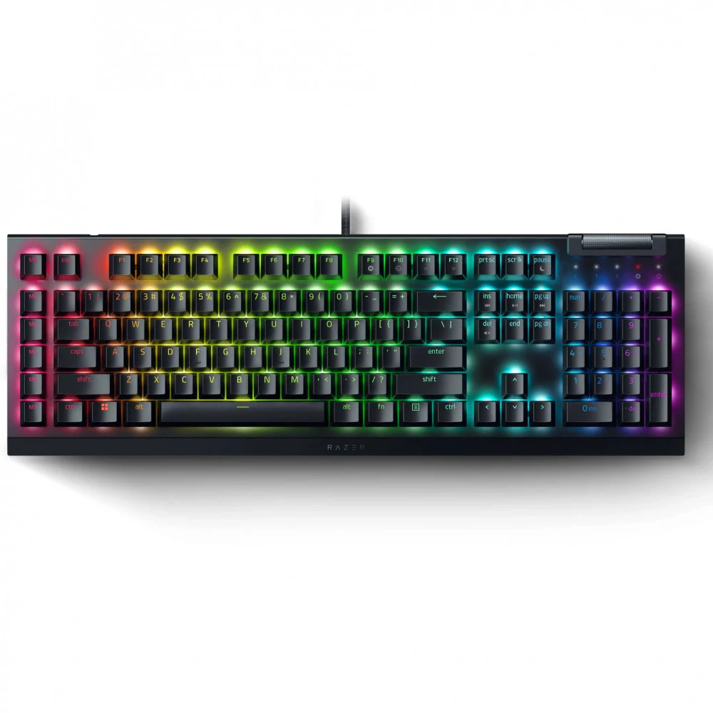 Клавиатура, Razer, BlackWidow V4 X, RZ03-04702500-R3R1, Игровая, Механические переключатели Razer Yellow Mechanical Switch, Подсветка: Razer Chroma™ RGB, 6специализированных клавиш макросов, Звукопо