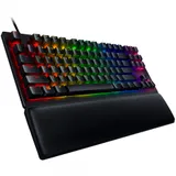 Клавиатура, Razer, Huntsman V2 Tenkeyless, RZ03-03941400-R3R1, Игровая, Оптические переключатели Razer, Программируемые клавиши, USB, Подсветка Chroma 16.8 млн цветов с эффектами, Размер: 36,21*14*3