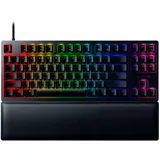 Клавиатура, Razer, Huntsman V2 Tenkeyless, RZ03-03941400-R3R1, Игровая, Оптические переключатели Razer, Программируемые клавиши, USB, Подсветка Chroma 16.8 млн цветов с эффектами, Размер: 36,21*14*3