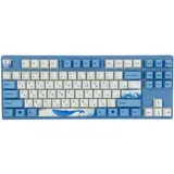 Клавиатура, Varmilo, Sea Melody, VEM87, A33A038A9A3A06A033, EC Sakura V2 Switch, Механическая, Подсветка, 358*134*35мм, Англ/Рус, Голубой