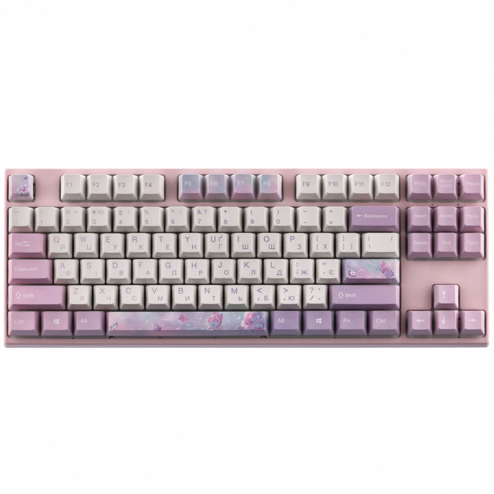 Клавиатура Varmilo VEM87 Dreams On Board 87Key, EC V2 Rose, USB-A, EN/UKR, White Led, Розовый