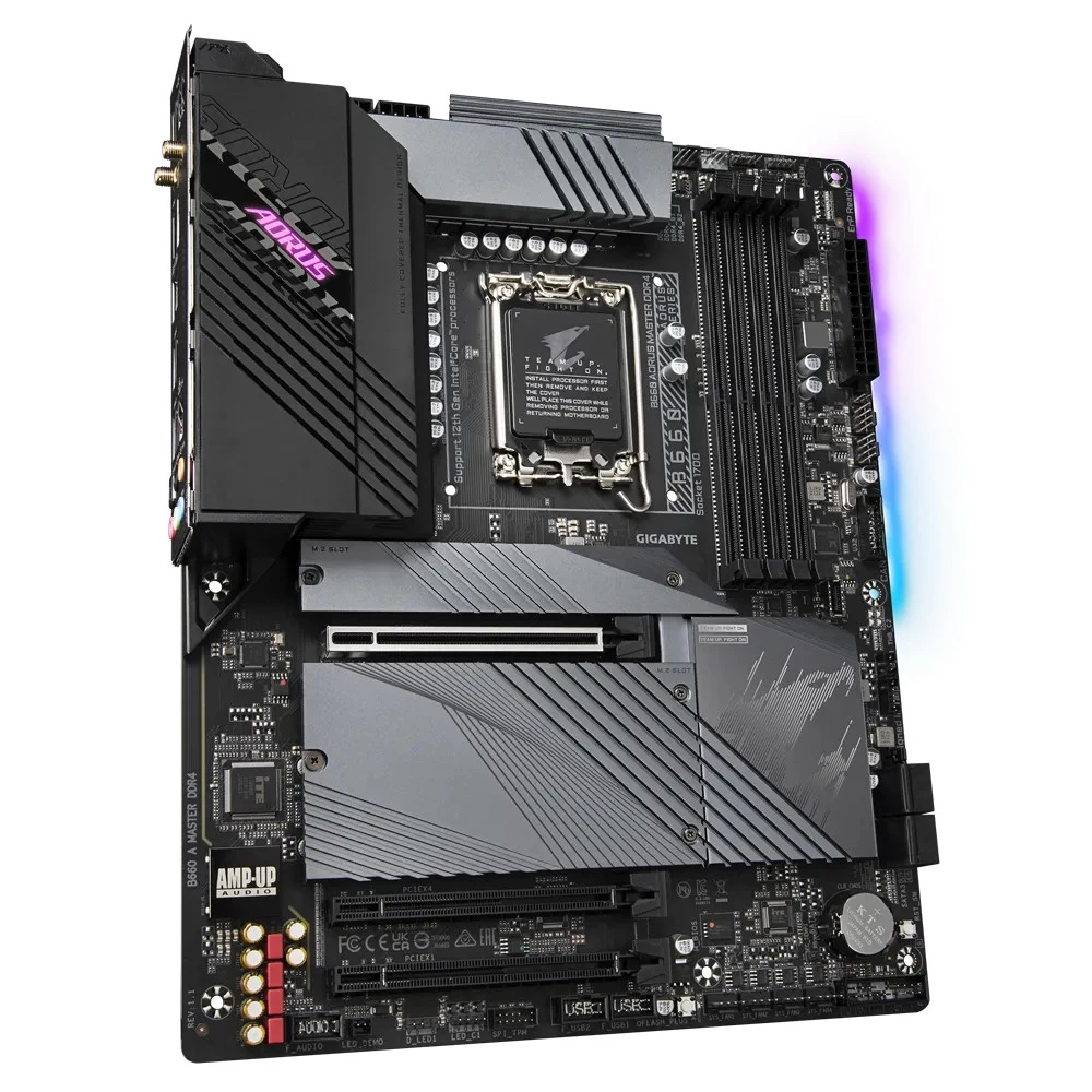 Матплата Gigabyte B660 Aorus Master DDR4, iB660, S1700, ATX,4DDR-4,3xPCI-Ex16,4SATA,3xM.2,HDMI,17USB