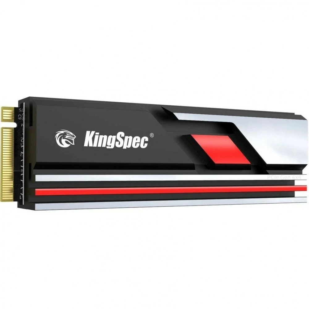 Твердотельный накопитель SSD M.2 KingSpec 512Gb XG7000 Series <XG7000-512> (PCI-E 4.0 x4, up to 7200/4400MBs, 3D TLC, 300TBW, NVMe 1.4, 22х80mm, heatsink)