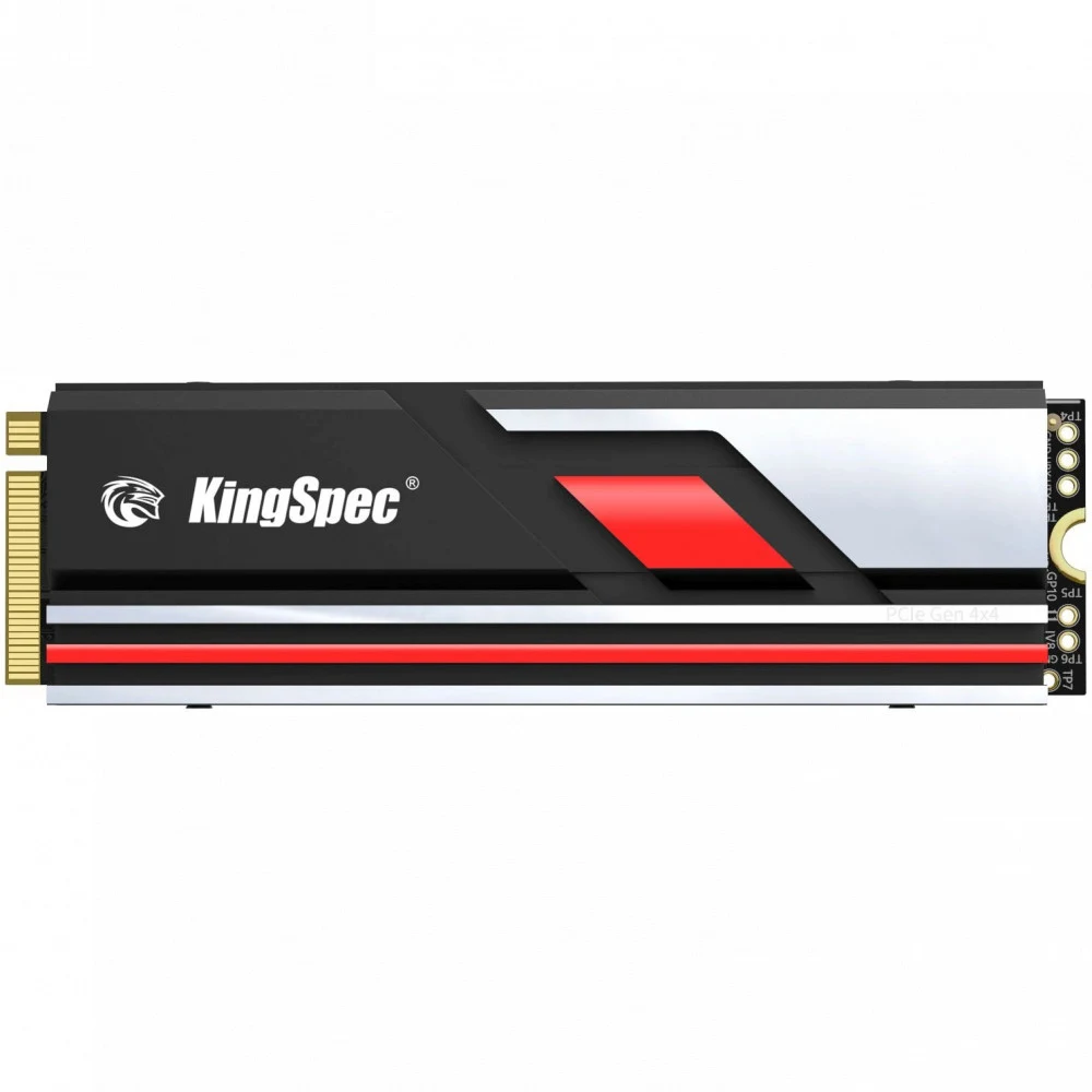 Твердотельный накопитель SSD M.2 KingSpec 1.0Tb XG7000 Series <XG7000-1TB> (PCI-E 4.0 x4, up to 7400/6600MBs, 3D TLC, 600TBW, NVMe 1.4, 22х80mm, heatsink)